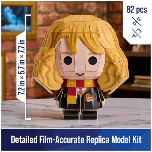 4D Build Hermione Granger punch-out pieces simplify setup and reduce prep time.