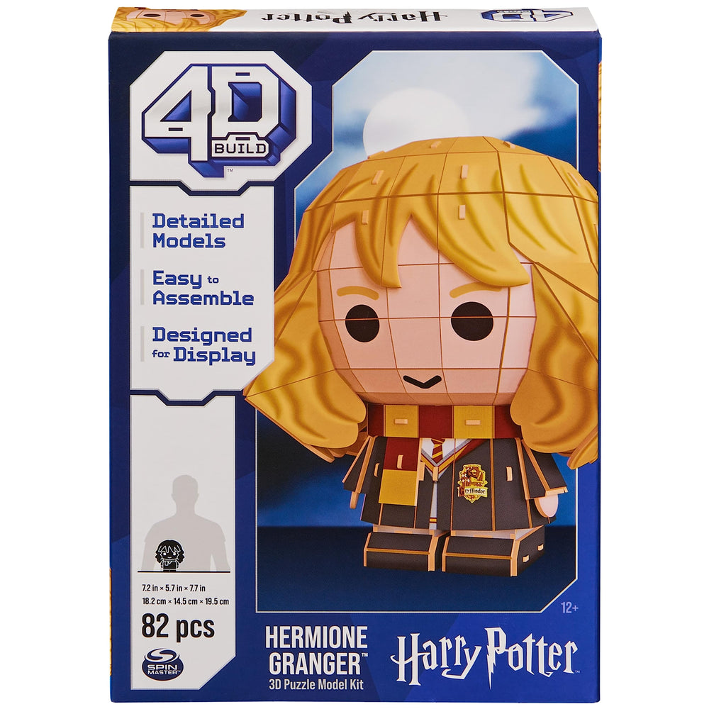 4D Build Hermione Granger room decor setup enhances shelf styling.
