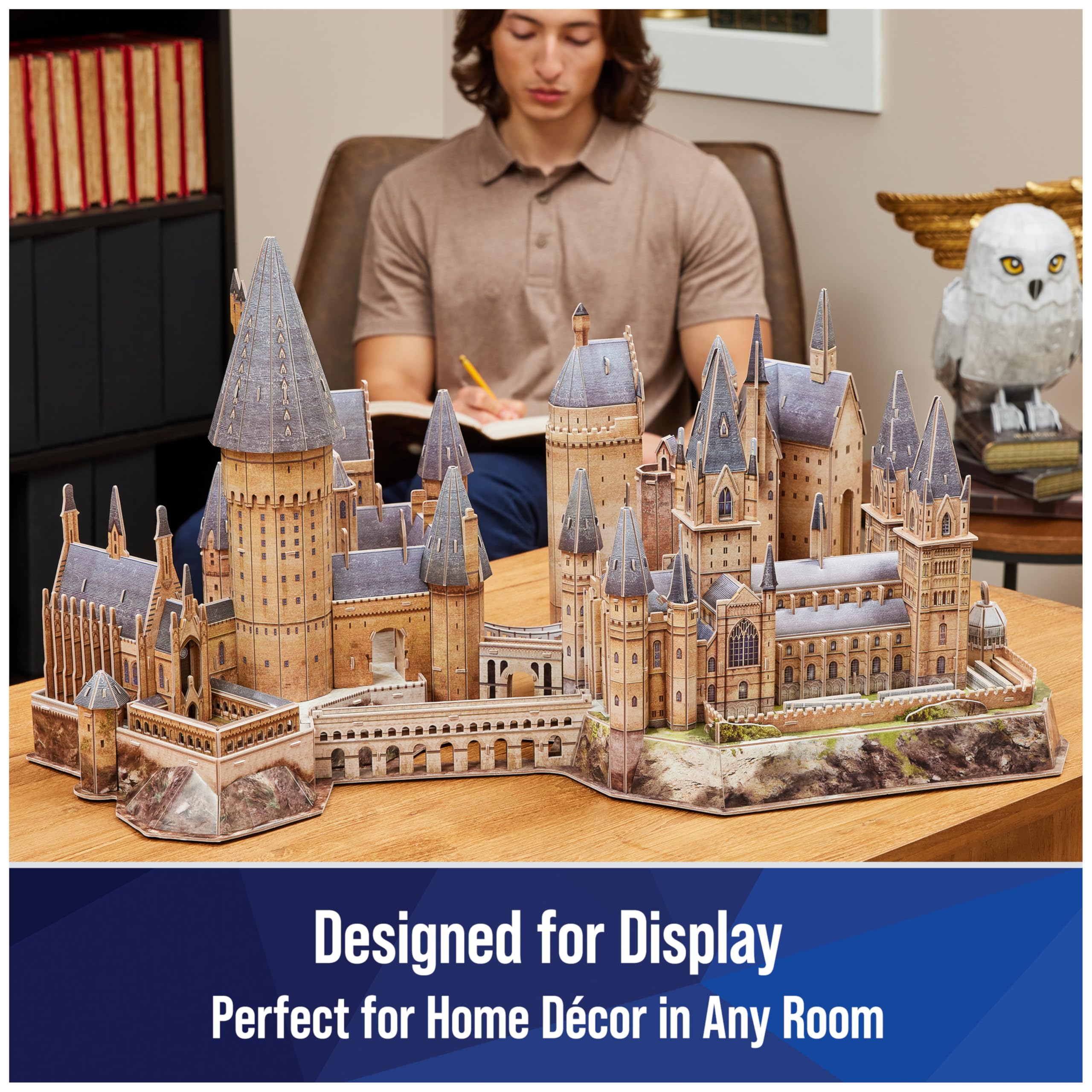 4D Build Hogwarts Castle dimensions show a large, impressive display piece