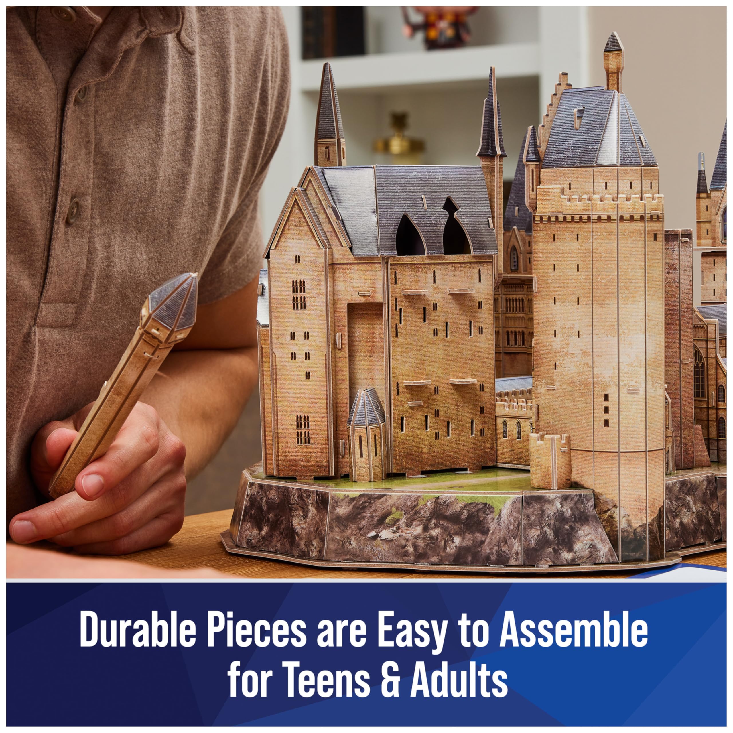 4D Build Hogwarts castle puzzle sheets with clear instructions for easy assembly