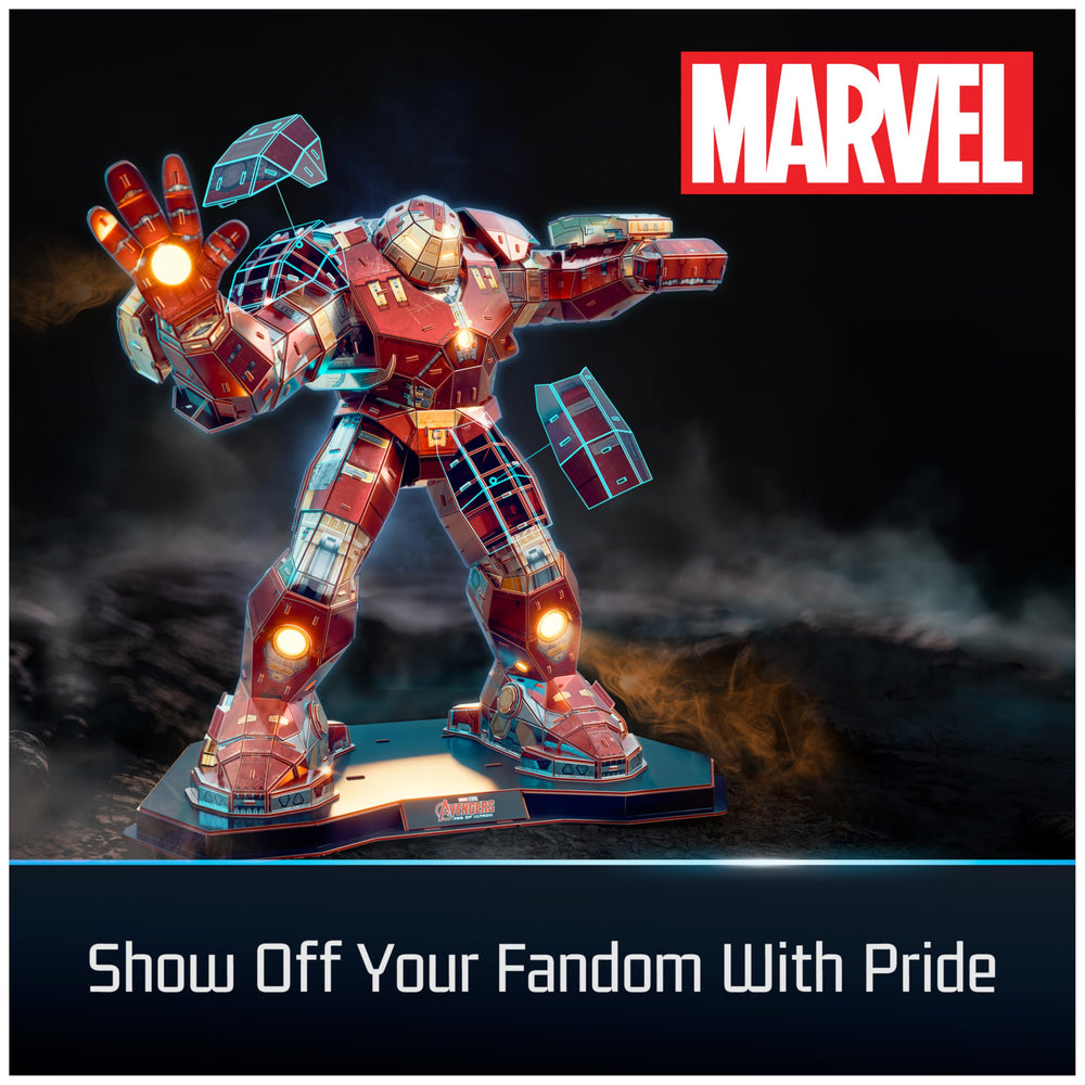4D Build Hulkbuster dimensions 42 cm by 31.4 cm by 39.5 cm for bold display