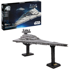 4D Build Imperial Star Destroyer front view shows movie-quality detail for display.