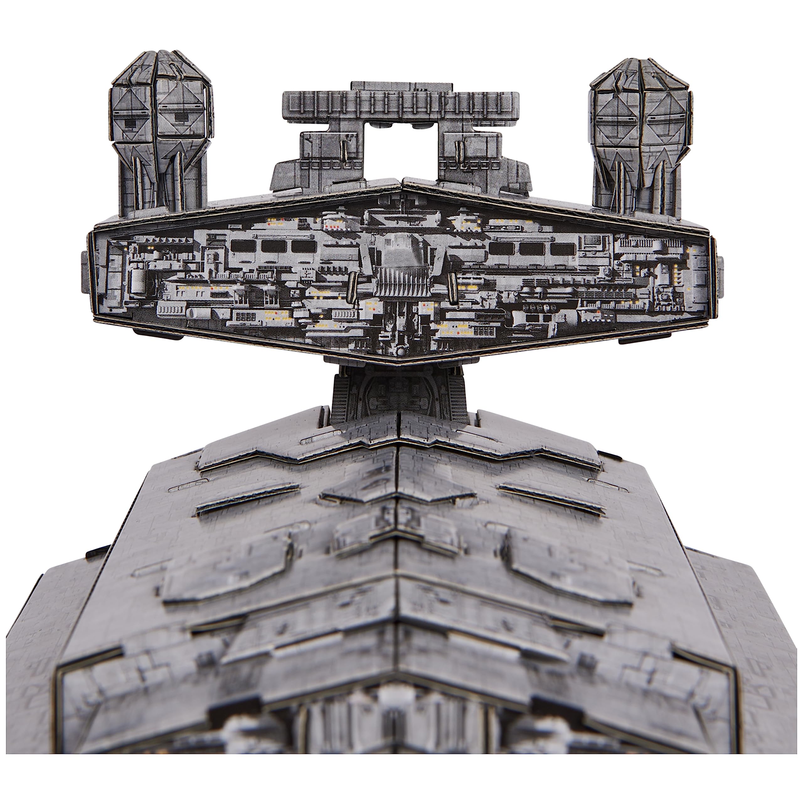 4D Build Imperial Star Destroyer punch-out sheets enable organized construction.