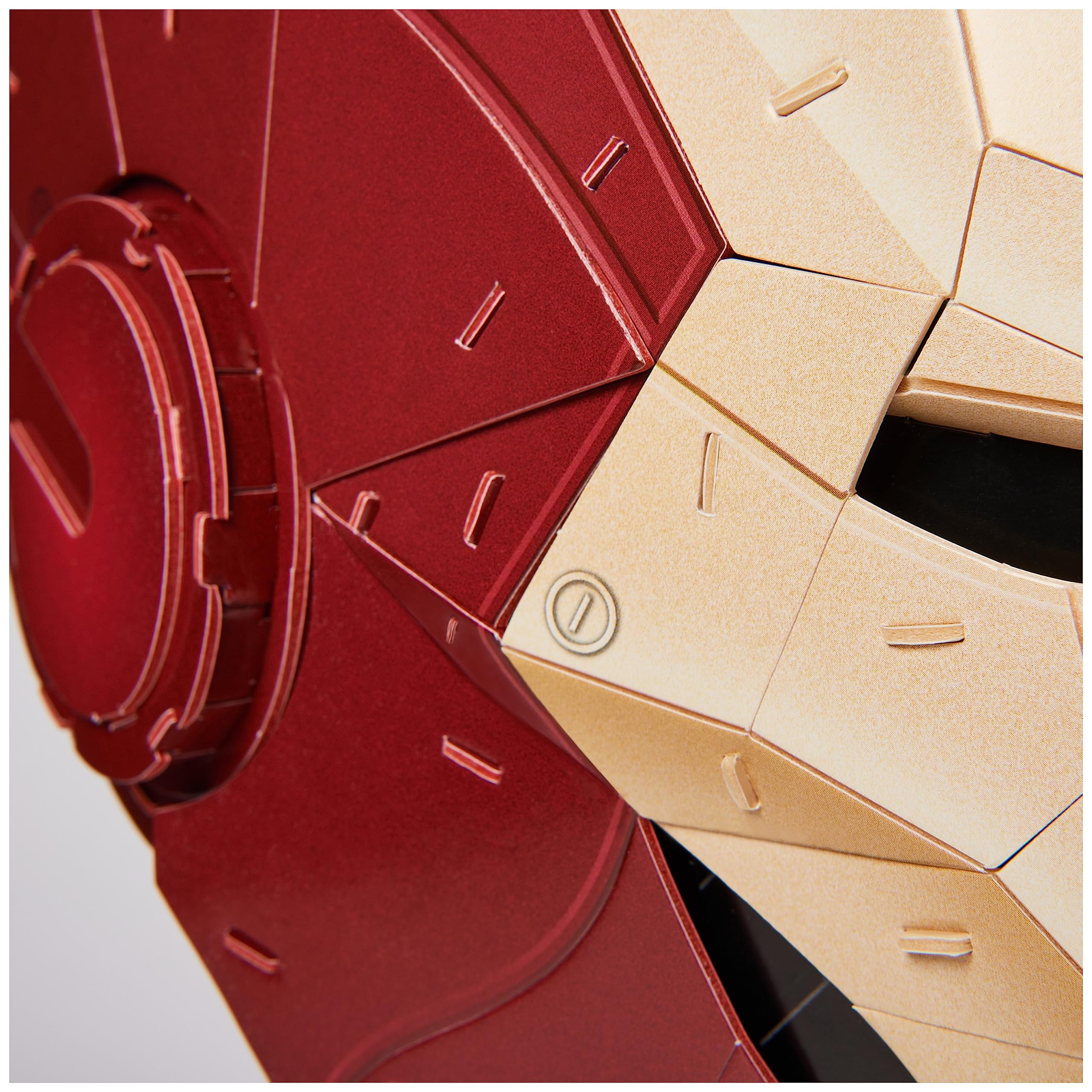4D Build Iron Man helmet instruction pages for assembly guidance.