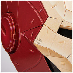 4D Build Iron Man helmet instruction pages for assembly guidance.