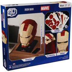 Room decor idea featuring 4D Build Iron Man helmet.