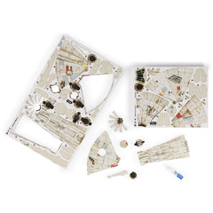 4D Build Millennium Falcon suited for ages 12 and up on desk or shelf.
