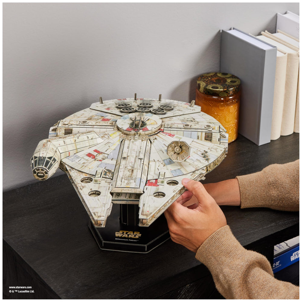 4D Build Millennium Falcon makes a thoughtful gift for teens and adult fans.