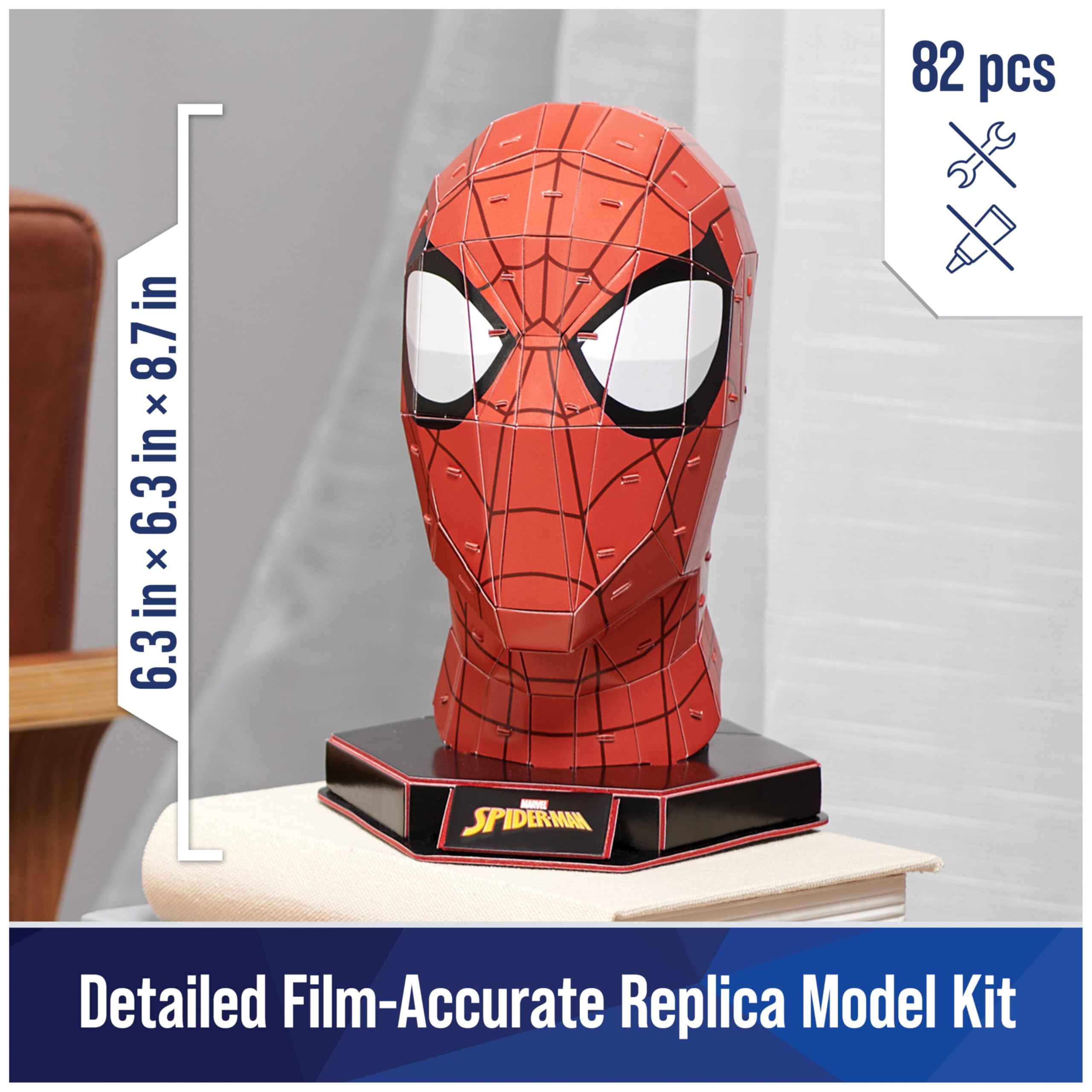 4D Build Spider-Man punch-out sheets for glue-free assembly