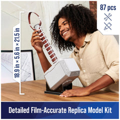 4D Build Thor Mjolnir hammer instructions illustrate easy step-by-step assembly