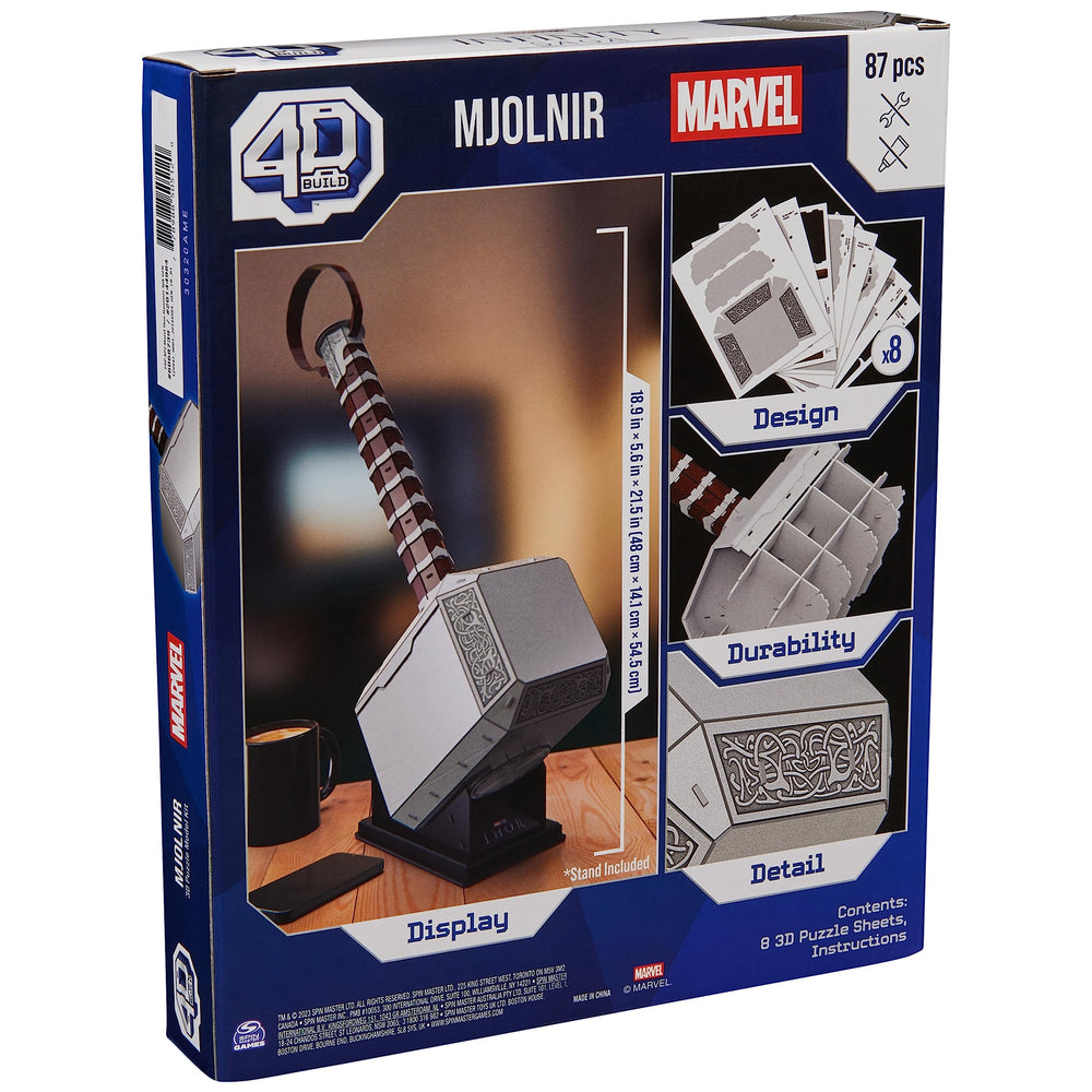 4D Build Thor Mjolnir hammer marvel-series image invites collectors