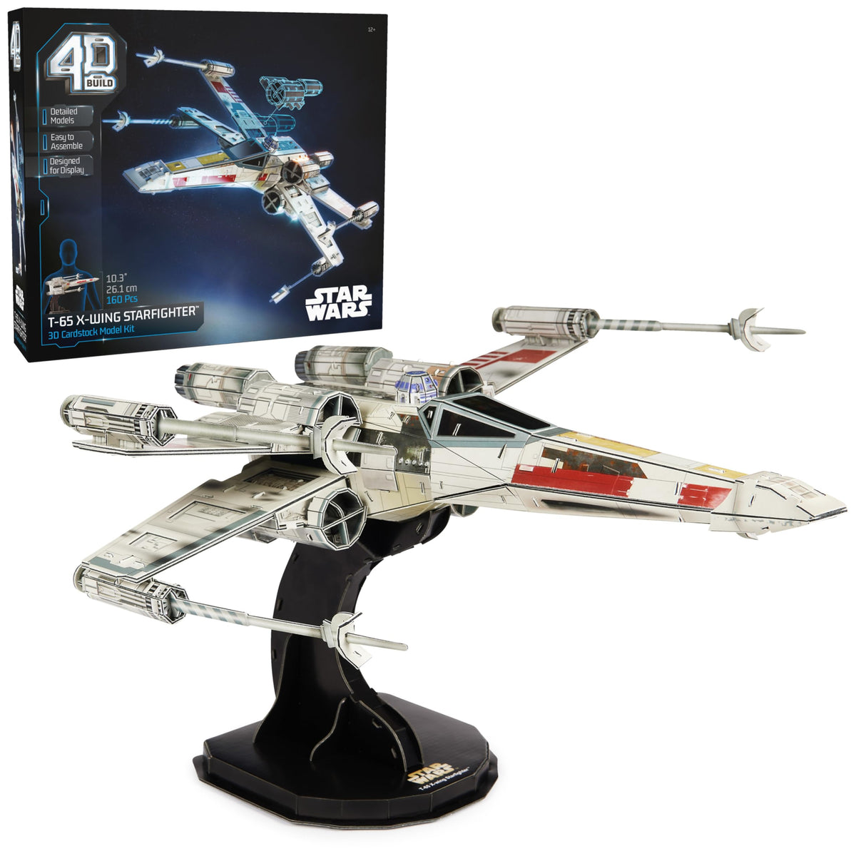 4D Build X-Wing Starfighter front view for display-ready detail.