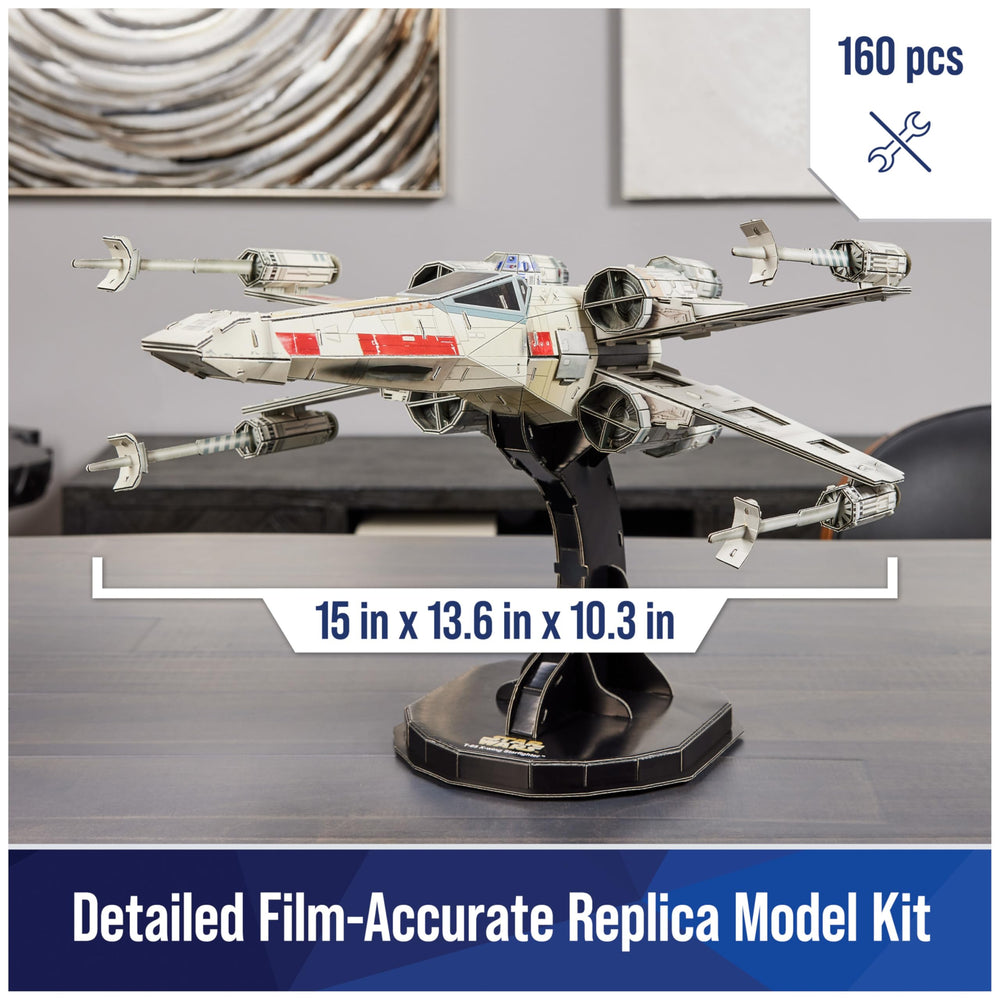 4D Build X-Wing Starfighter side view showing authentic profile.