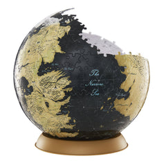 4D Cityscape GoT globe puzzle on display stand for home or office decor