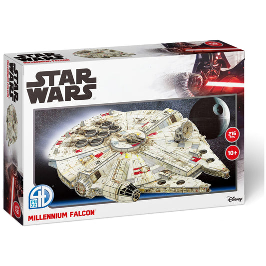 4D Cityscape Millennium Falcon kit cover, ideal for display-ready Star Wars collectors