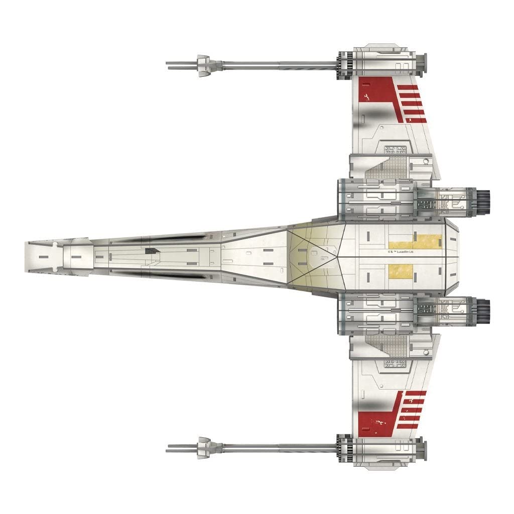 4D Cityscape Star Wars T-65 X-Wing core-gate sheet, sturdy 1.85 mm stock.