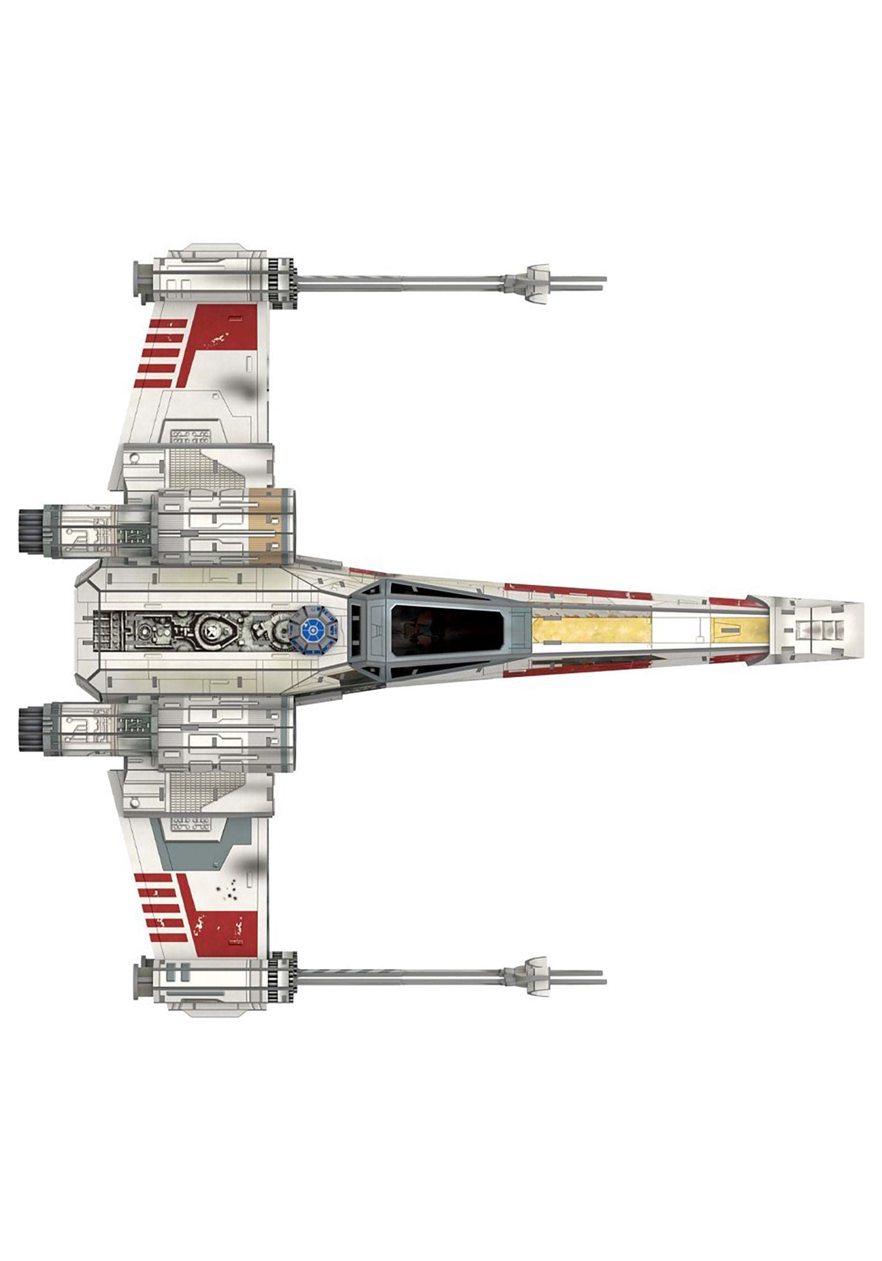 4D Cityscape Star Wars T-65 X-Wing display stands, ideal for showcasing finished models.