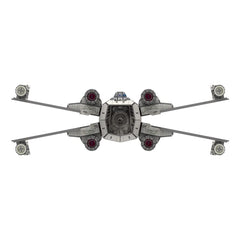 4D Cityscape Star Wars T-65 X-Wing finished display, ready for shelf.