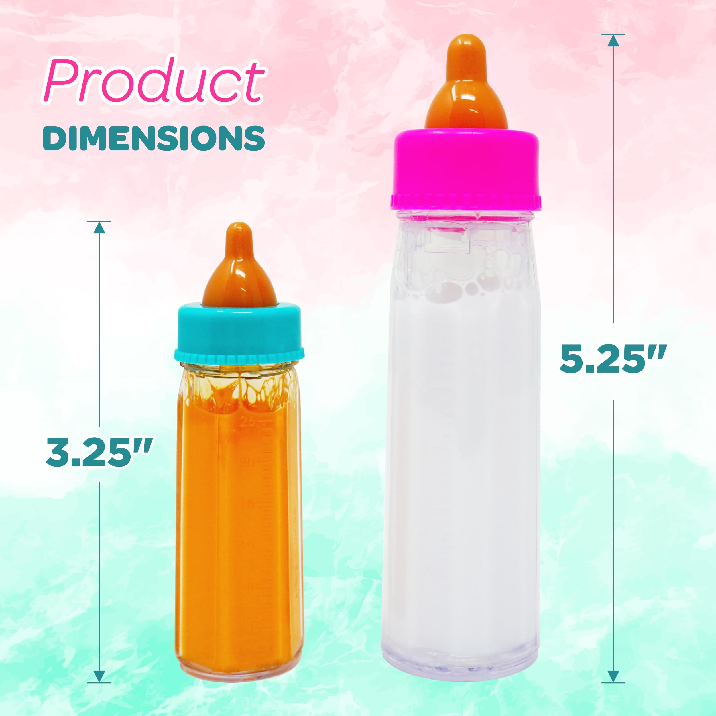 4E's Novelty doll feeding accessories boost imaginative pretend play.
