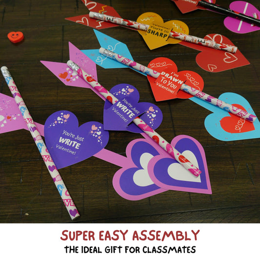 4E's Novelty Cupid's Arrow cards for personalized valentine messages.