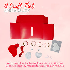 4E's Novelty Valentines Mailbox keepsake holds valentines after classroom exchanges