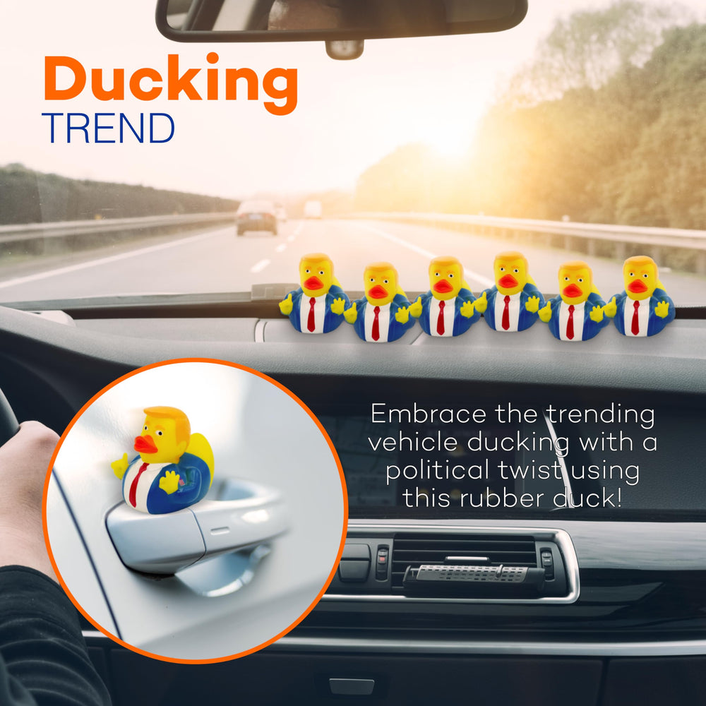 4E's Novelty duck on dashboard Jeep ducking novelty for a fun ride