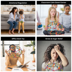 4E's Novelty breathing ball supports yoga and mindfulness with visual cues