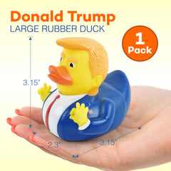 4E's Novelty rubber duck side view for desk decor