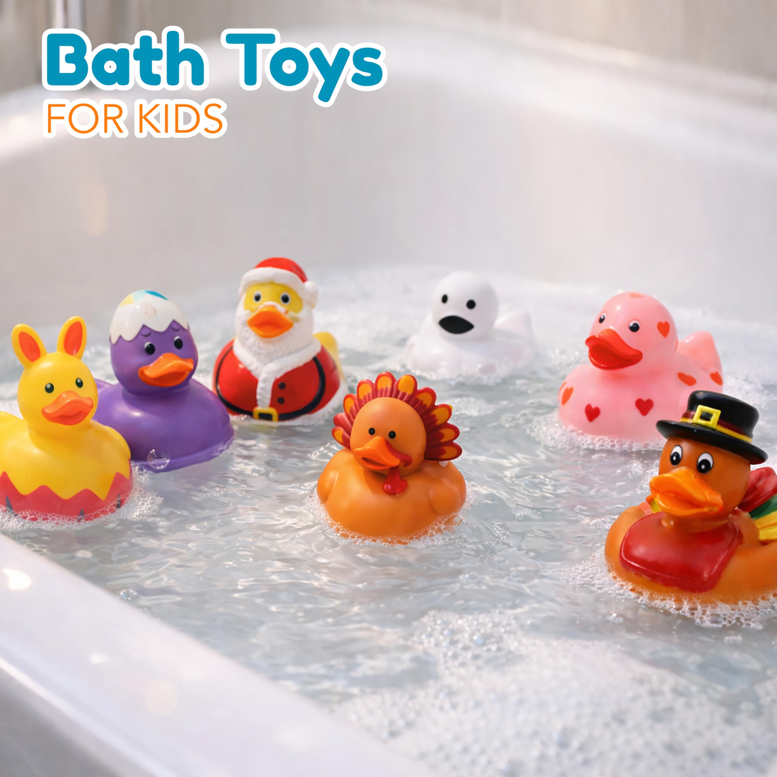 4E's Novelty gingerbread man duck brightens bathtime and holiday cheer.