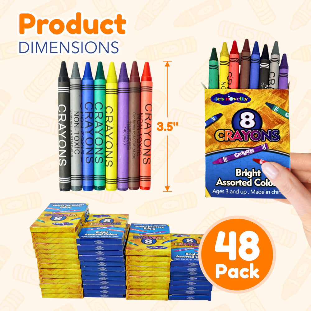 4E's Novelty safe-nontoxic crayons ensure worry-free coloring for kids