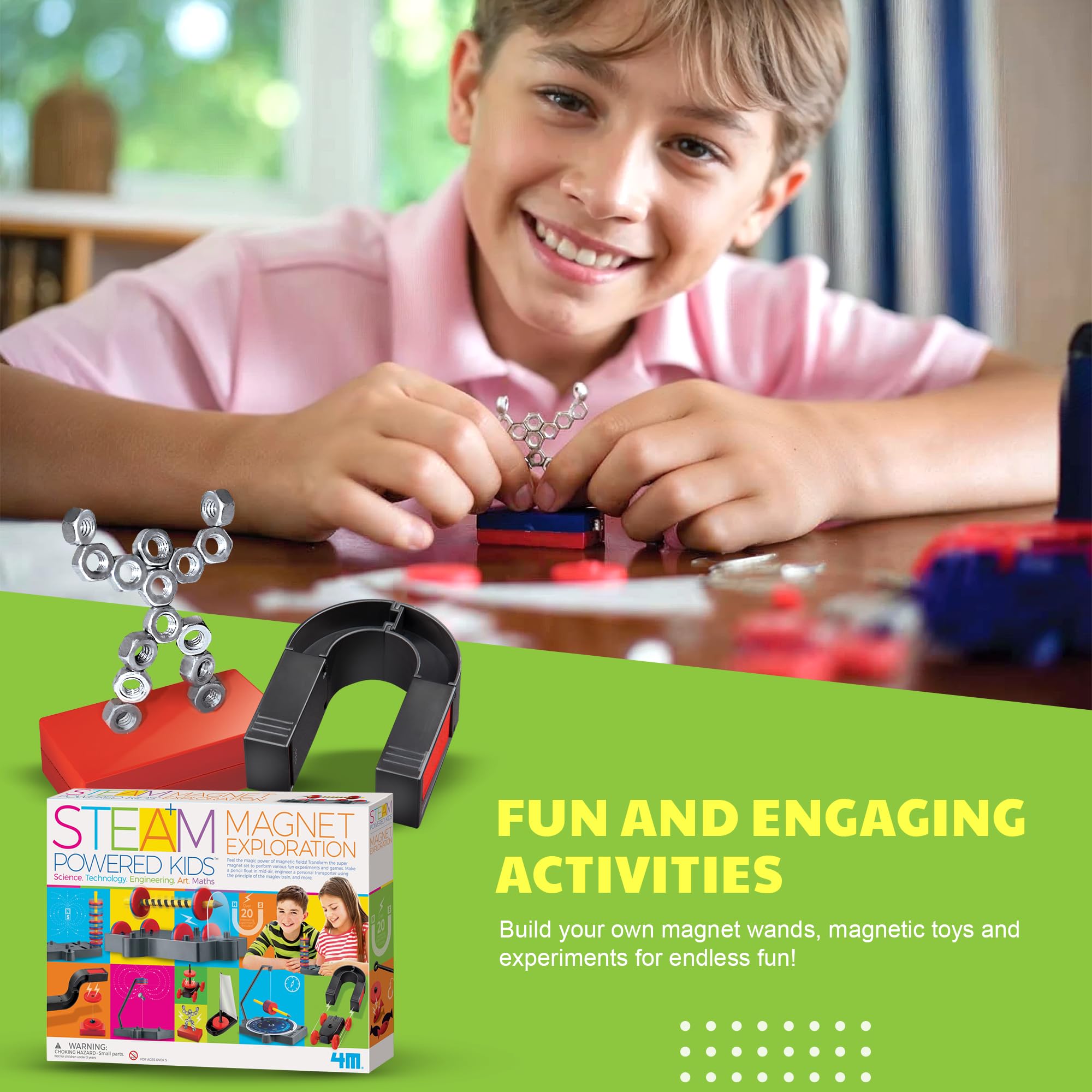 4M STEAM magnet activity set presents open-ended learning through tactile play