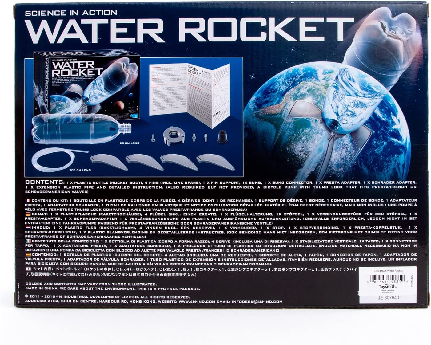 4M Water Rocket Kit group launch setup for collaborative science