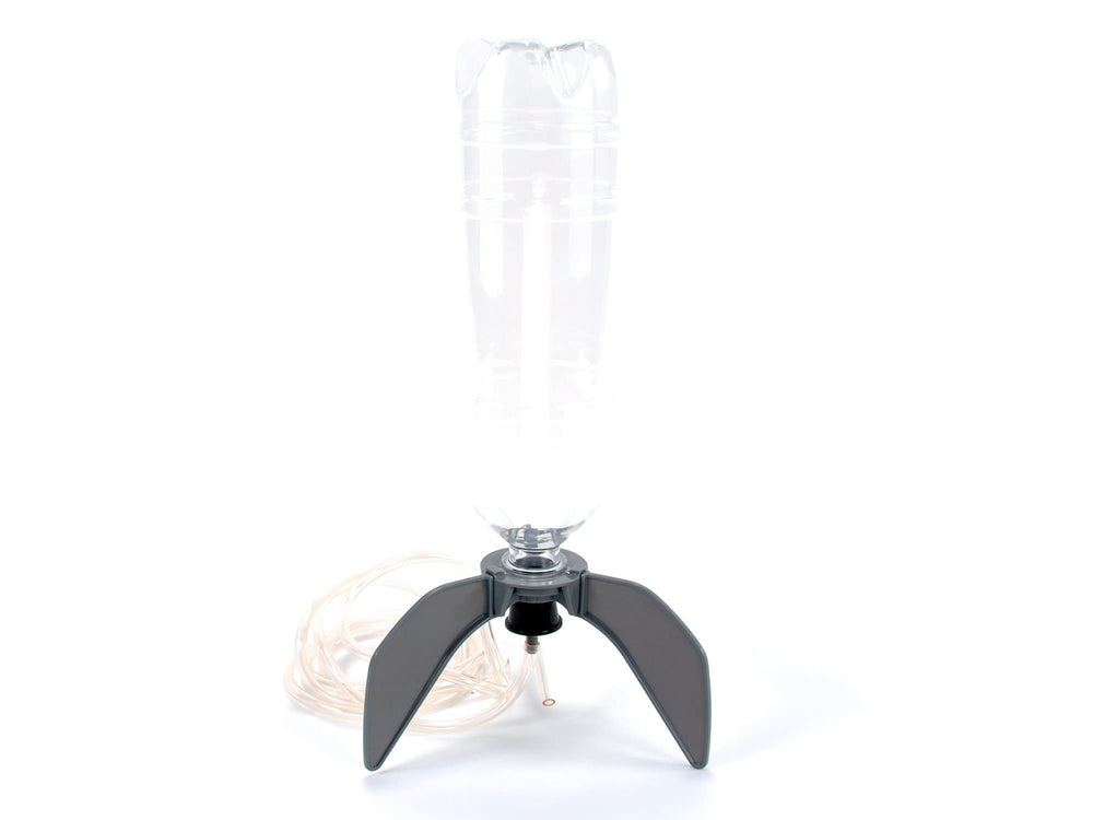4M Water Rocket Kit fins attached for stable flight