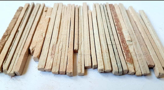 4OUR FAITH natural limestone slate pencils close-up showing texture for bold marks.