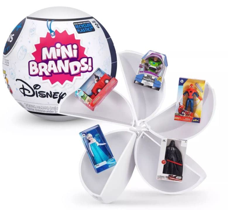 Spiderman mini figure from 5 Surprise Mini Brands Disney Store Exclusive Series 1 capsule for display