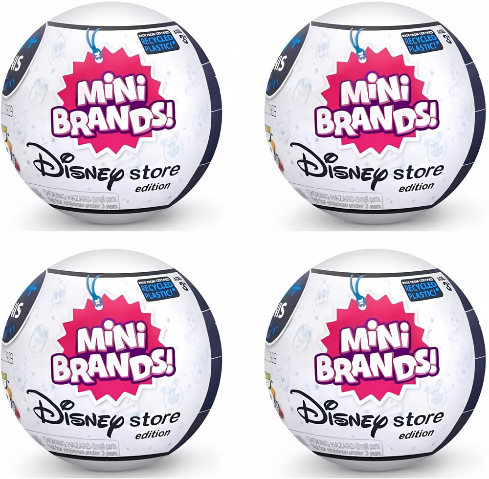 5 Surprise Mini Brands Disney Store Exclusive Series 1 capsule unboxing reveals collectible figures