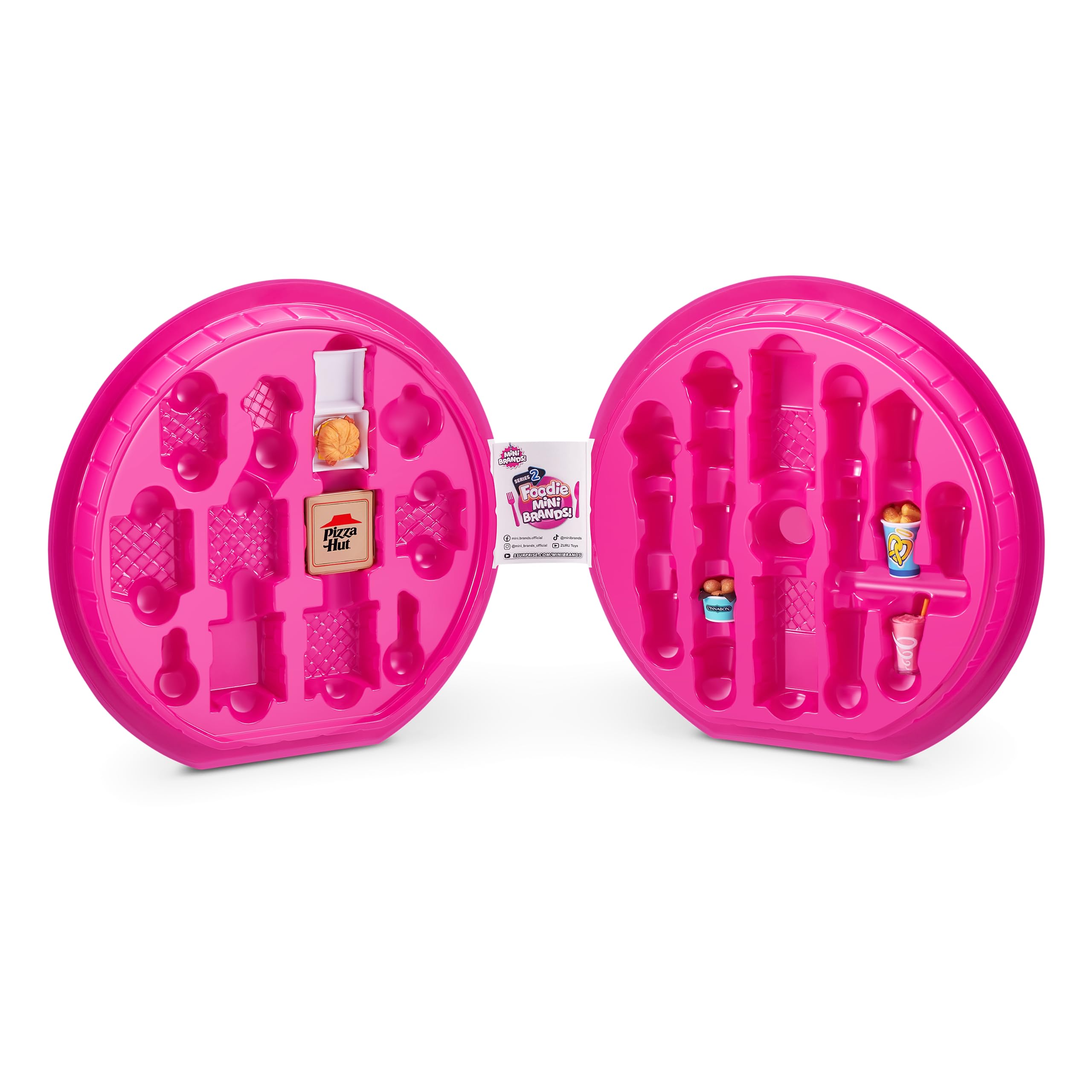 Foodie Series 2 display-ready collector case holds up to 30 minis on a shelf