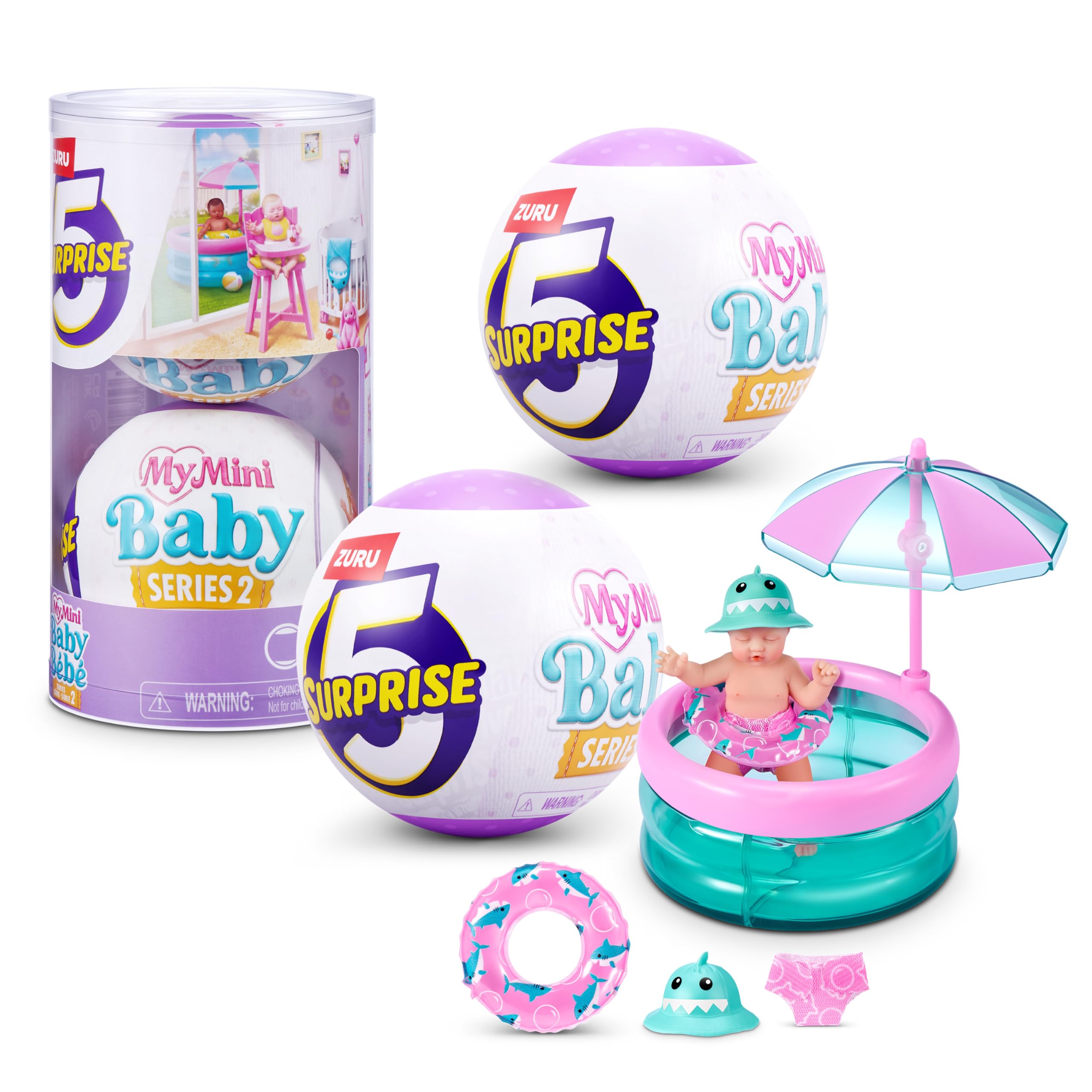 5 Surprise My Mini Baby Series 2 cap-1 unboxing reveals ultra realistic mini baby for imaginative play