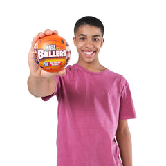 5 Surprise NBA Ballers Series 1 court puzzle pieces help build a collector's court