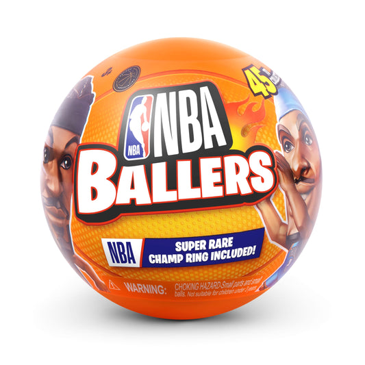 5 Surprise NBA Ballers Series 2 poster included for player-inspired wall display.