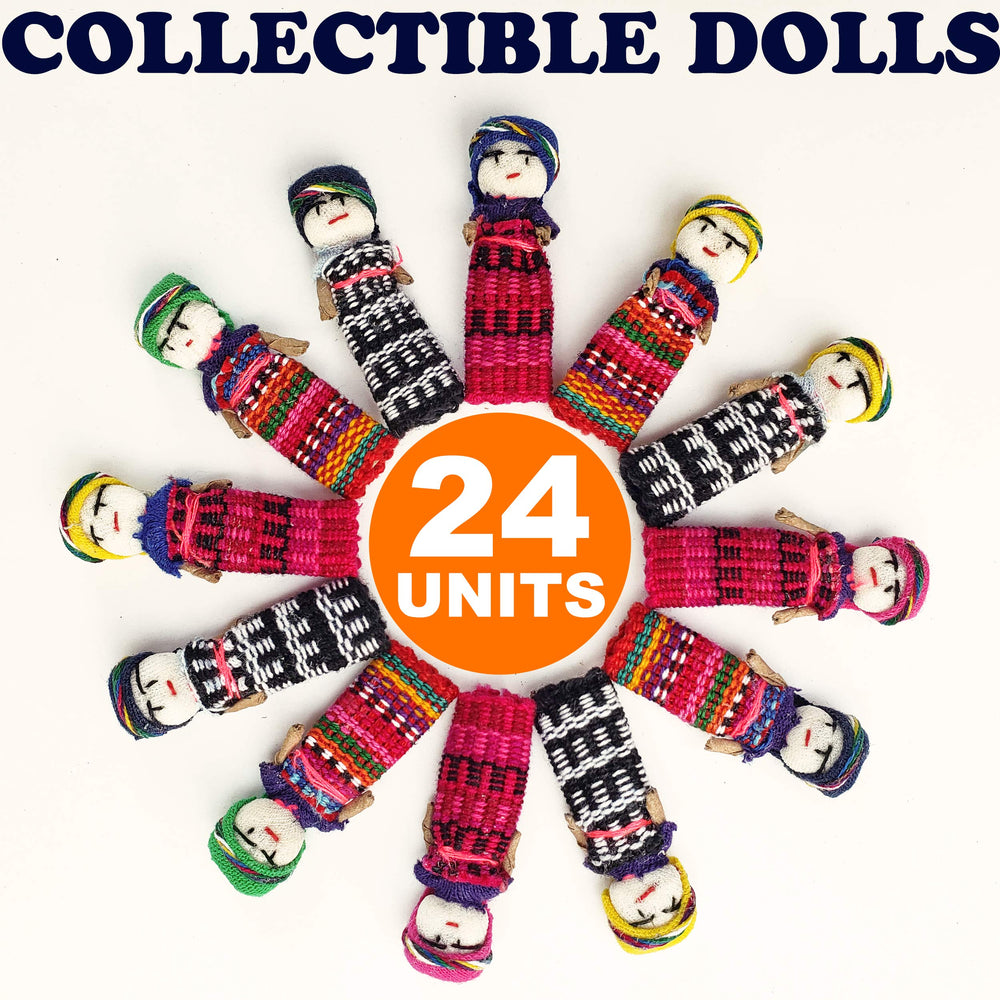 5o2 free textile bag shown with worry dolls, ready for gifting.