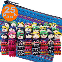 5o2 Guatemala worry dolls collection in traditional Mayan attire, ideal for meaningful gifting.