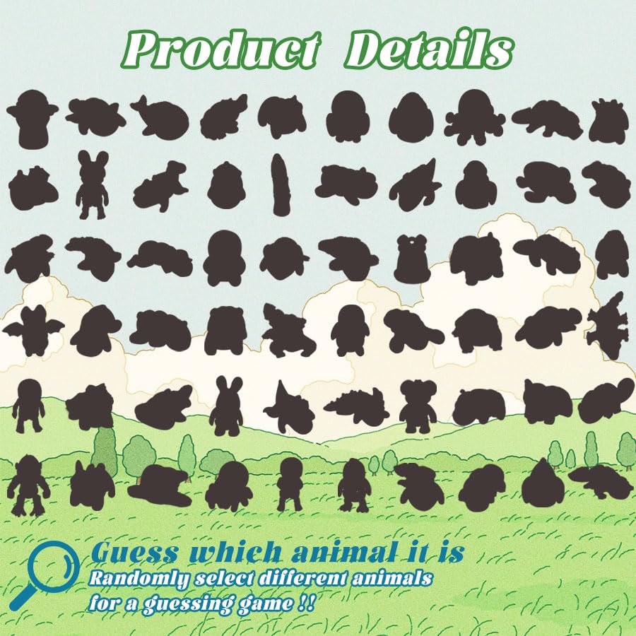 60Pcs Random 3D Printed Animals figurine-3 with lifelike texture for close inspection.