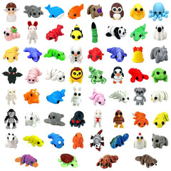 60Pcs Random 3D Printed Animals figurine-7 supports multisensory play and focus.
