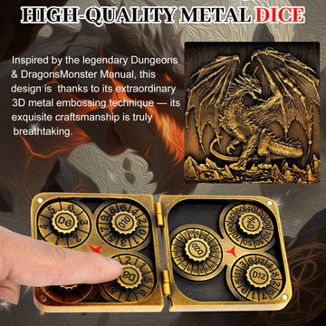 7-in-1 dice spinner portable and durable for on-the-go play.