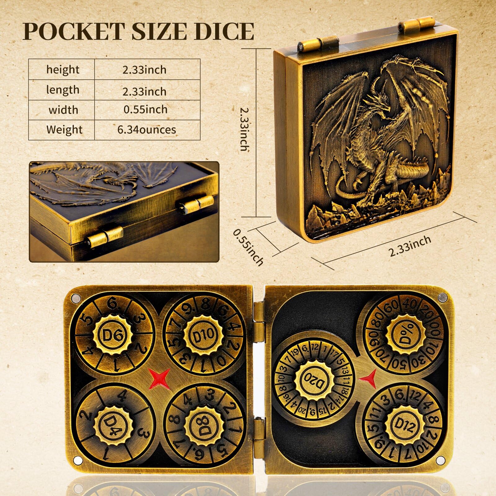 7-in-1 dice spinner delivers quick, quiet rolls for immersive play.