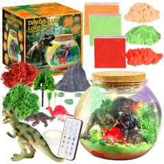 7july dinosaur terrarium kit with dino toys for hands-on learning.