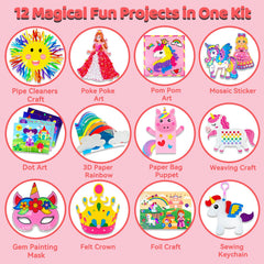 7july Unicorn Craft Box project set highlights 12 hands on activities for creative play