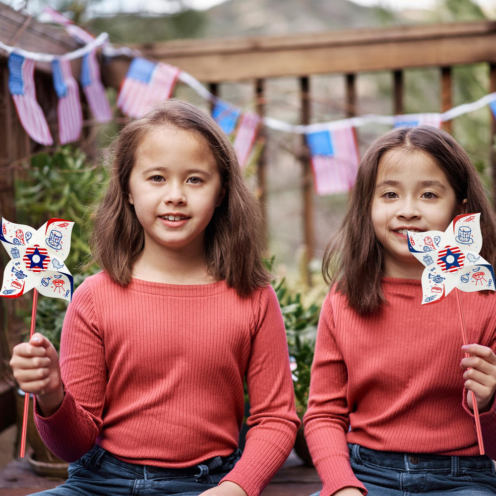 80UncleKimby pinwheels during assembly, a hands-on classroom activity