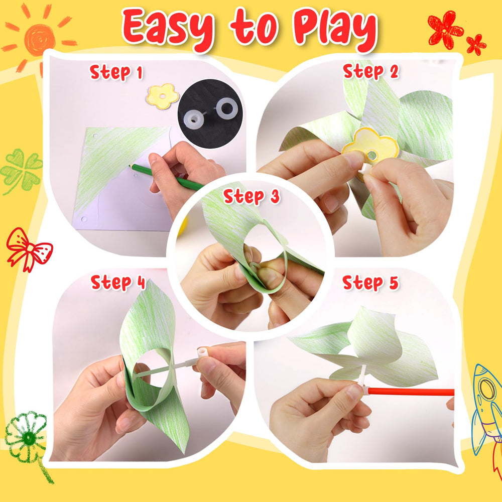 80UncleKimby pinwheels for back-to-school crafts and classroom decor